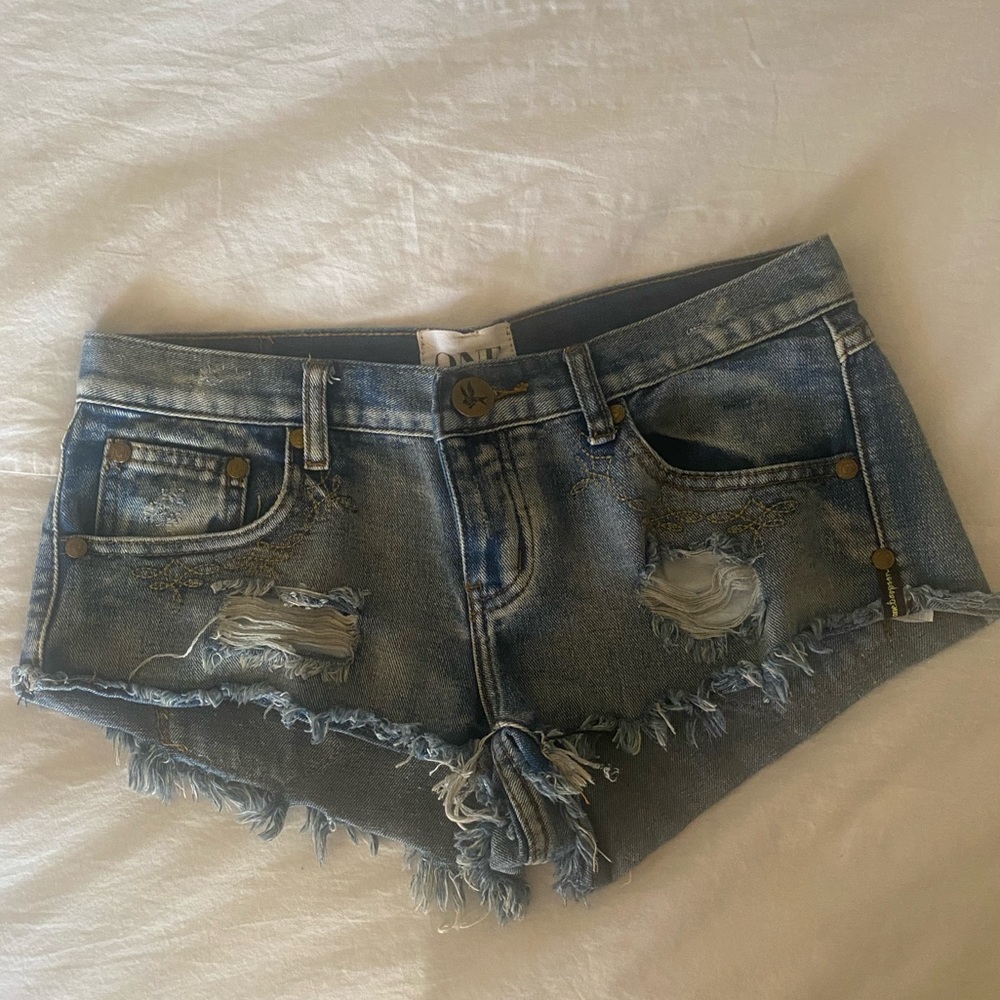 One Teaspoon embroidered shorts!